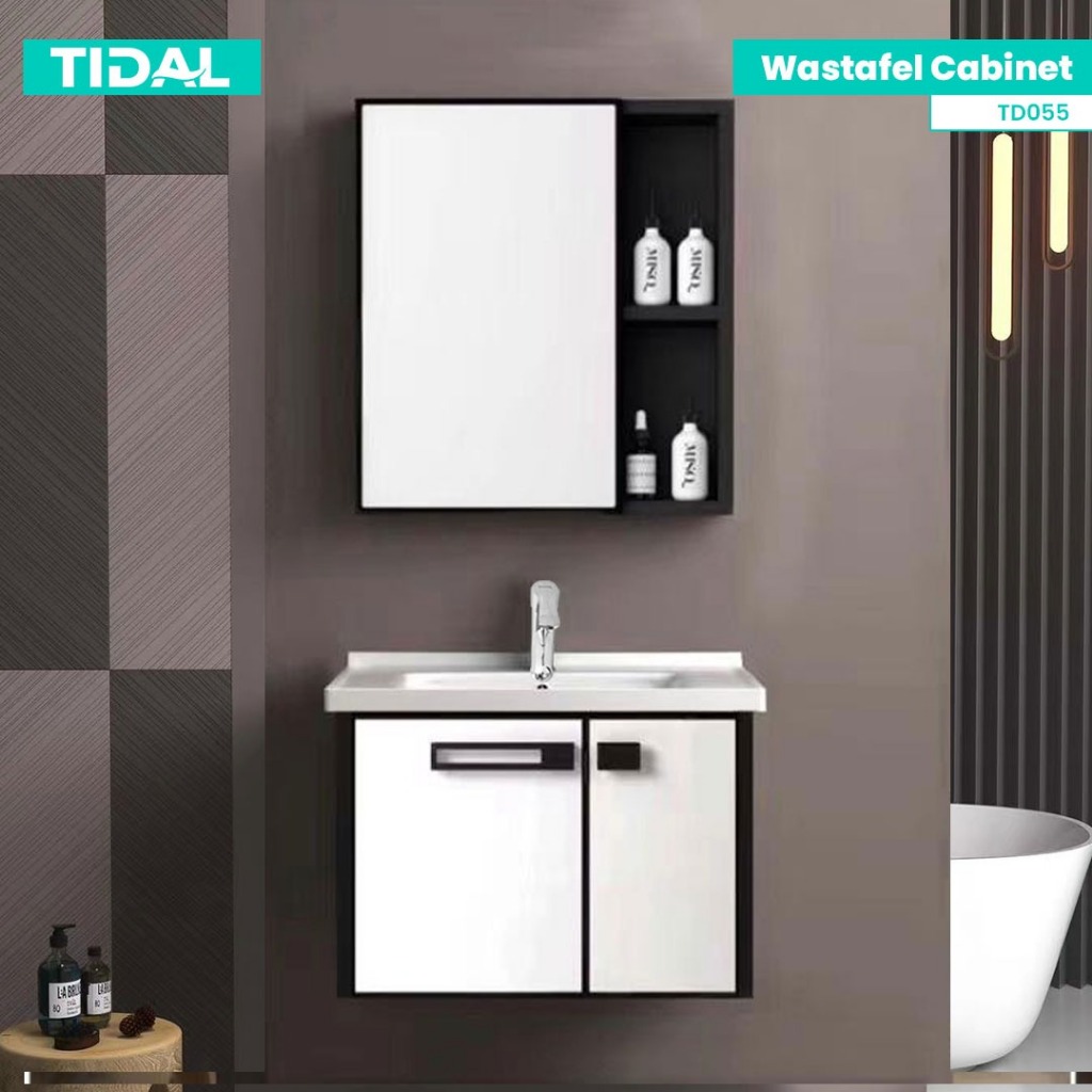 Wastafel Kabinet Set Komplit Minimalis Kamar Mandi Tidal TD055