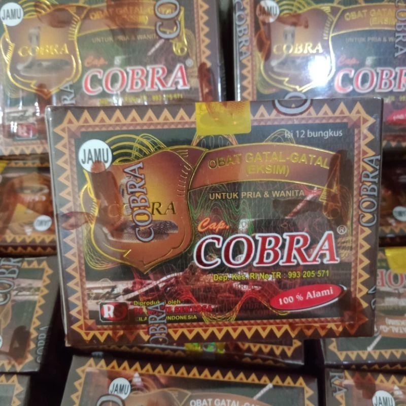 Obat Gatal Gatal Exsim Cap COBRA | Jamu Cobra Serbuk Obat Gatal & Eksim - Original