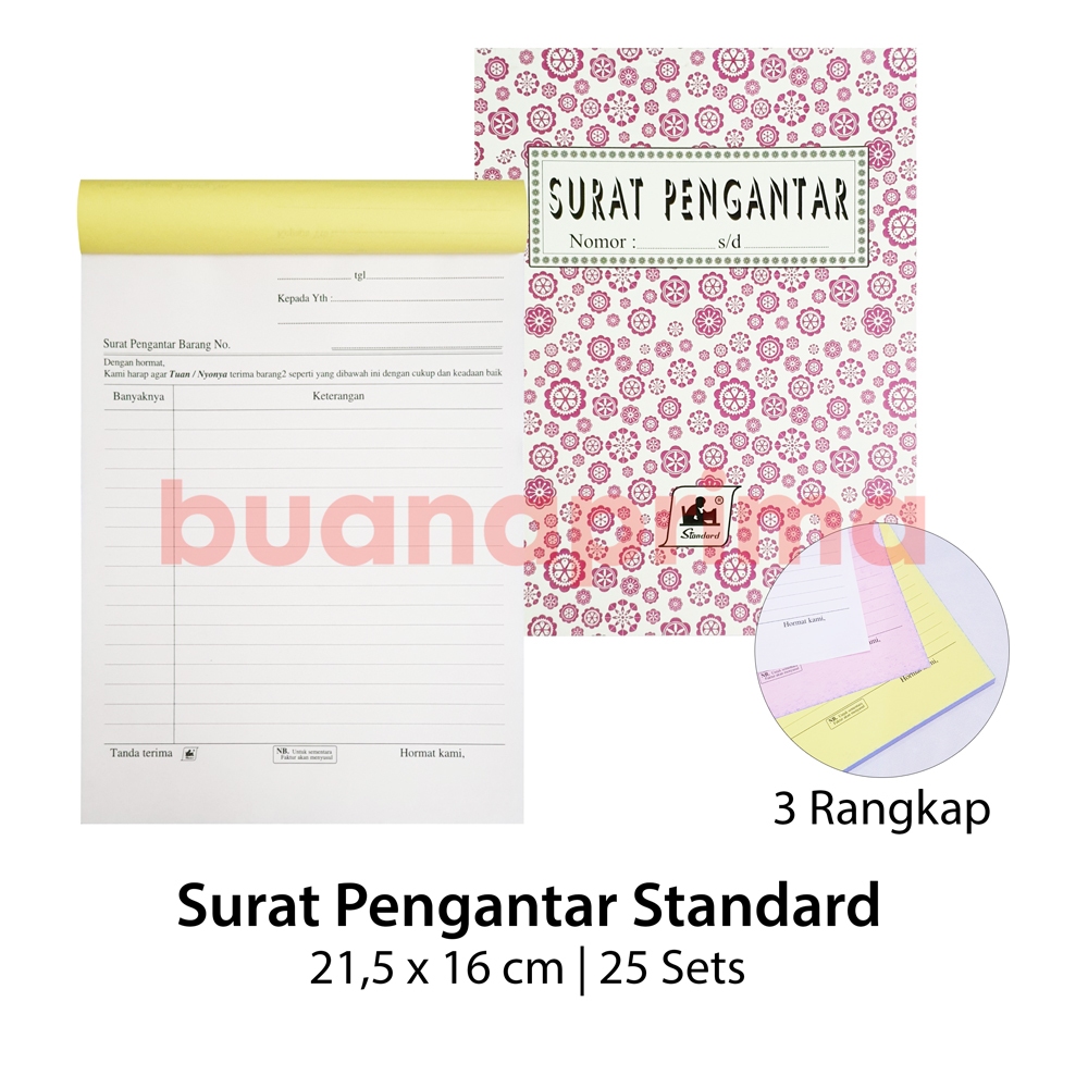 

Surat Pengantar Standard 3 Ply Besar Buku Bon Surat Jalan Antar Barang