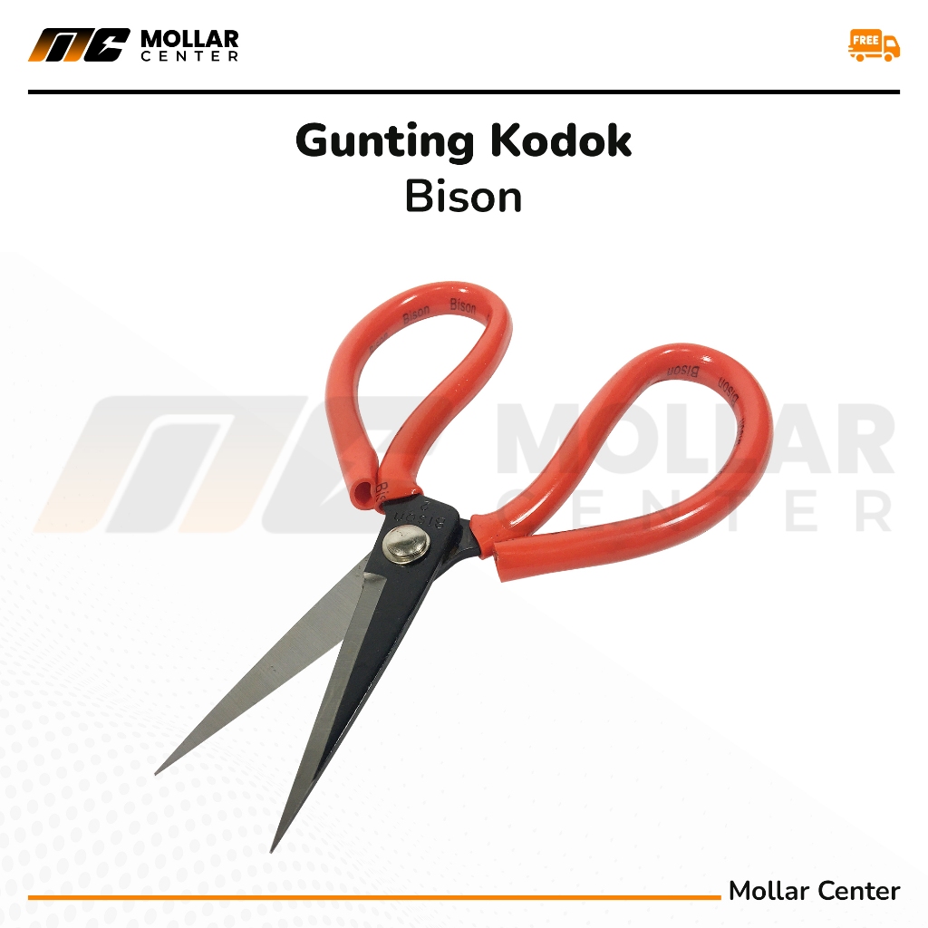 

Gunting Kodok Serbaguna BISON LD1 8" Wamache Scissors Kain Kertas Seng