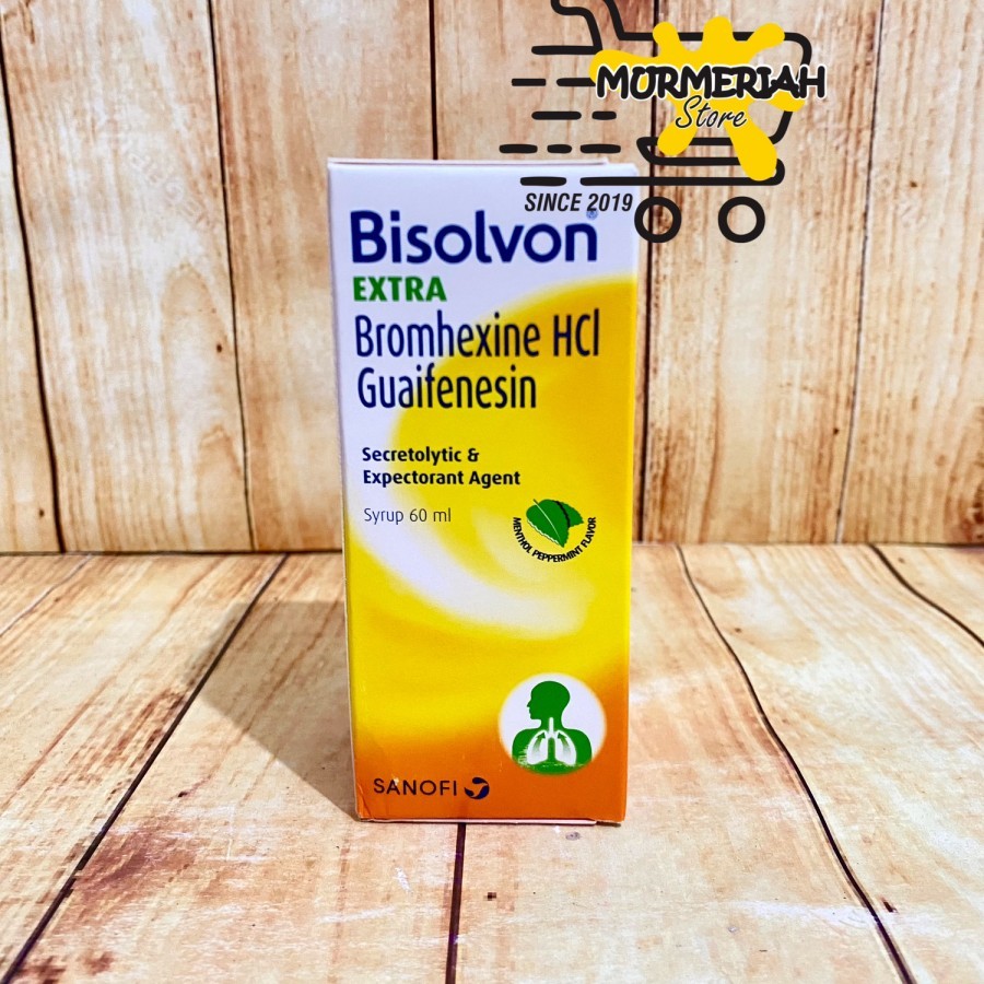 BISOLVON EXTRA Bromhexine+Guaifenesin Syrup 60 ml-Sirup Batuk Berdahak