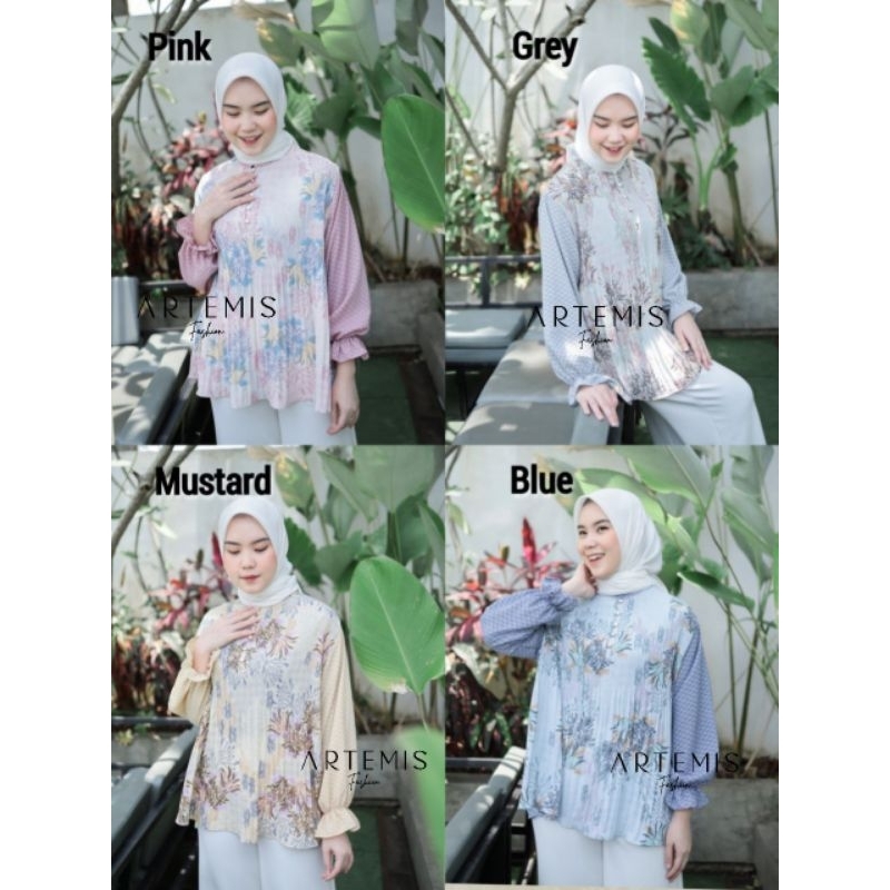 Artemis Fashion~ SHELA BASIC/ ENOLA BASIC/ NITYA BASIC / NIKITA BLOUSE /Atasan Wanita Bermotif / OOTD Style