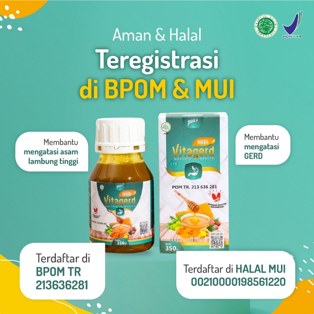 Vitagerd Obat Lambung Asli Madu Vitagerd Obat Vertigo Madu Asam Lambung Obat Bau Mulut