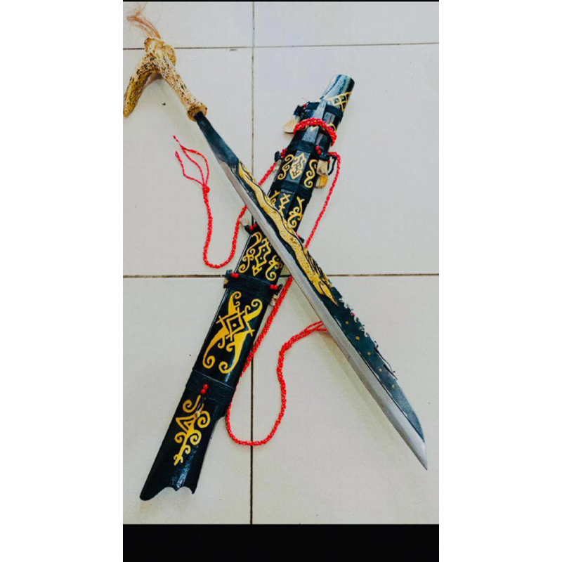 Mandau Ukiran Naga Ukuran -+ 80Cm | Mandau | Dayak | Borneo | Kalimantan