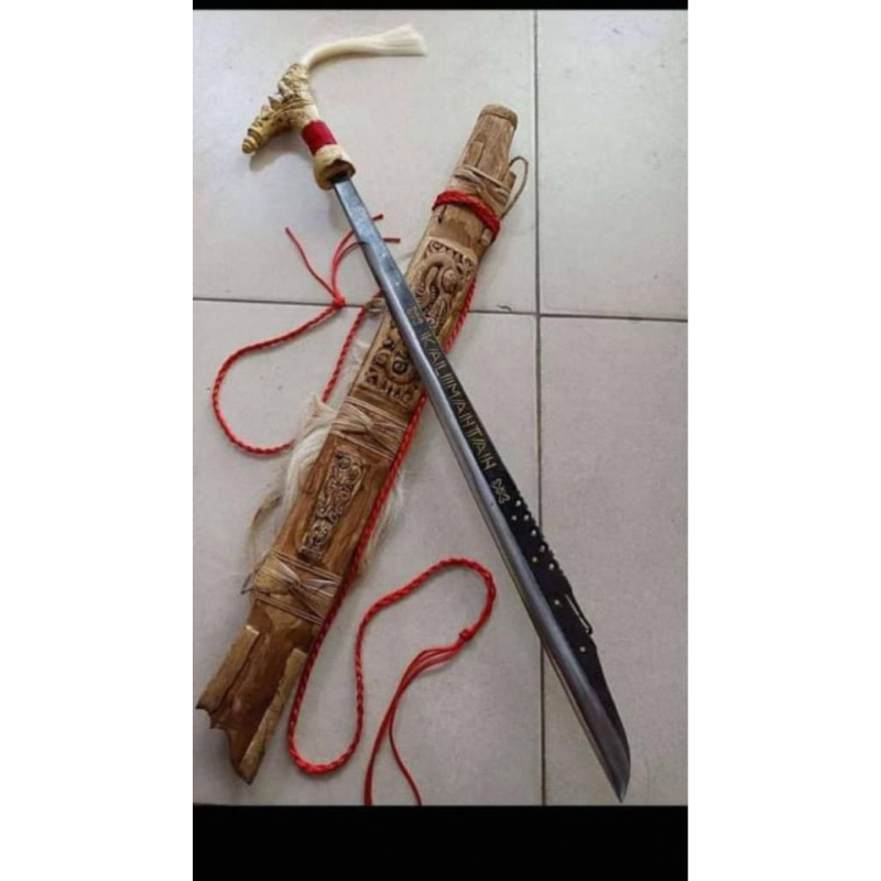 Mandau Ukiran Kalimantan Ukuran -+80 Cm | Mandau | Dayak | Borneo | Kalimantan