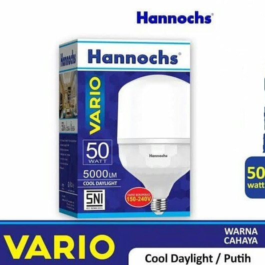 Hannochs VARIO Lampu LED 50 watt - Bohlam Cahaya Putih