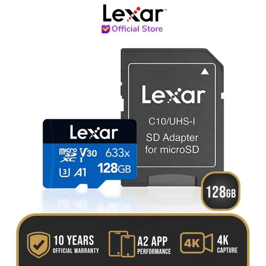 Lexar High Performance 633x MicroSDXC UHS-I A1 128GB - micro SD 128 GB
