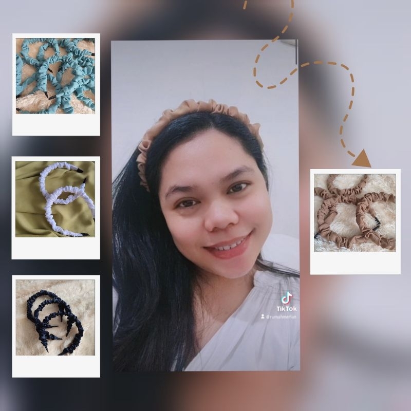 Bando Kerut Korea Lucu / Bandana Anak & Dewasa / Headband Premium / Bando Wanita Aksesoris Rambut Ke