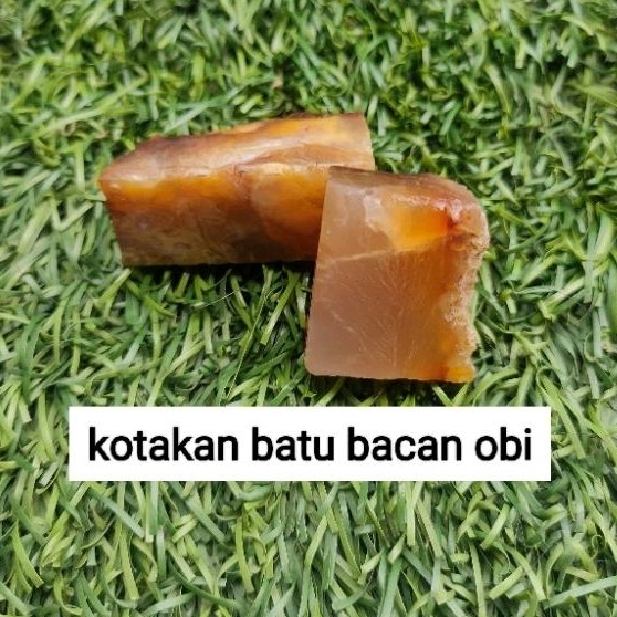 Batu Akik Bacan Obi Kotakan kualitas Kristal Natural