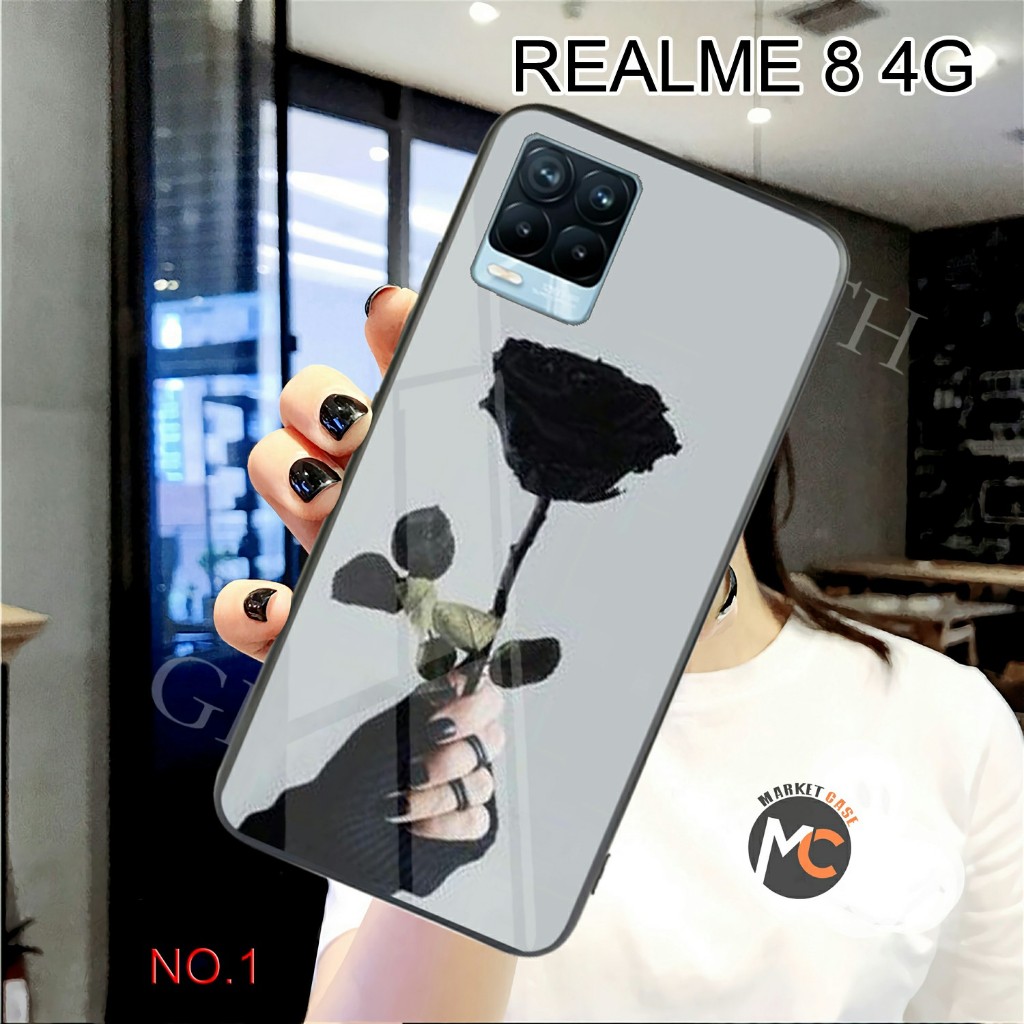 H1296 SoftCase Glass Kaca REALME 8 4G CASE REALME 8 4G Casing Handphone REALME 8 4G