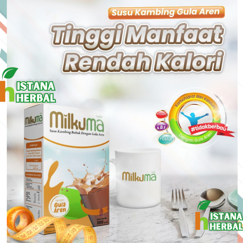 

MILKUMA - Susu Kambing Etawa Kemasan 200 gram - Ettawa Susu Kambing Gula Aren