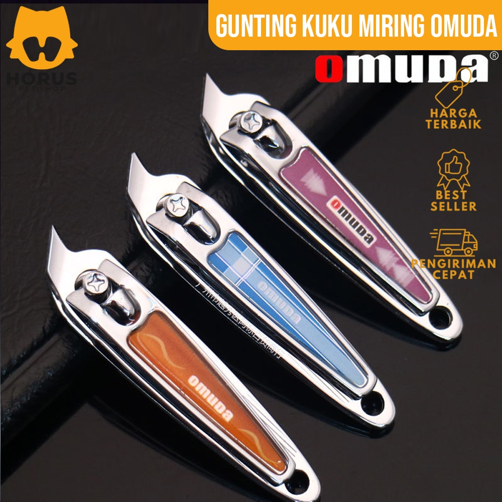 Gunting Potong Kuku Miring Tajam Kecil Nail Clipper Omuda