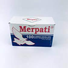 

1 box AMPLOP Surat PUTIH 104 polos Air Mail ekonomis 100 lembar / Amplop Paperline / Amplop Banker Paperline isi 100