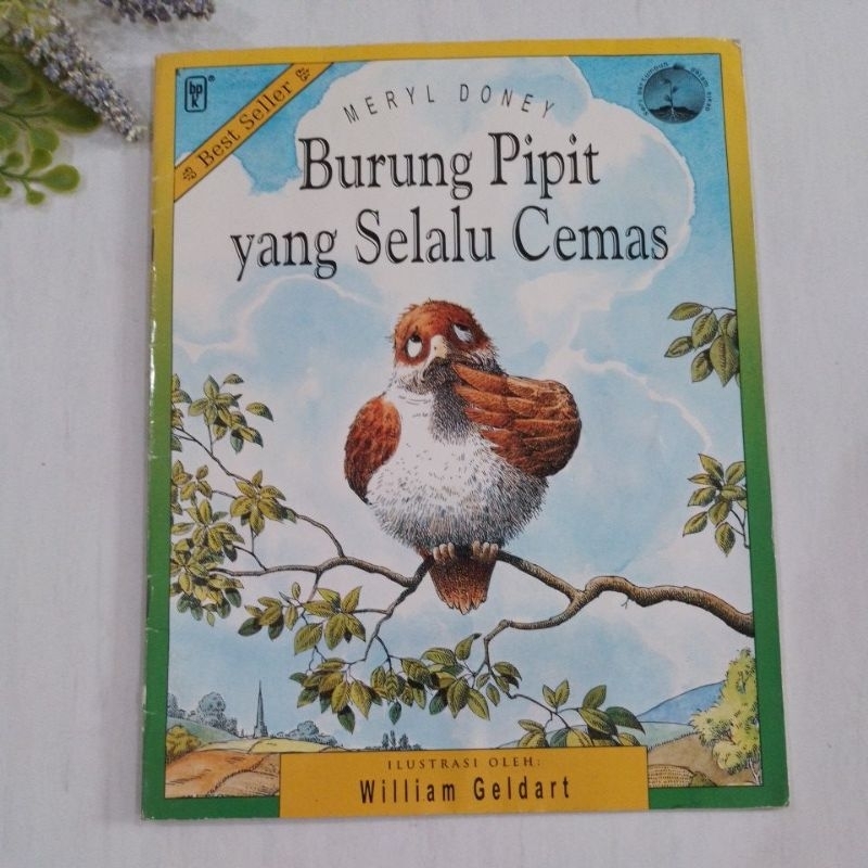 buku cerita Burung Pipit yang Selalu Cemas meryl doney prelove