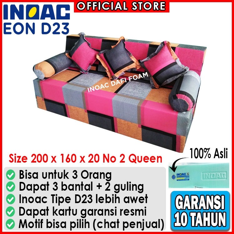 Sofabed Inoac 200x160x20 nomor 2 Queen busa Inoac EON D23 original garansi 10 tahun kasur busa kasur