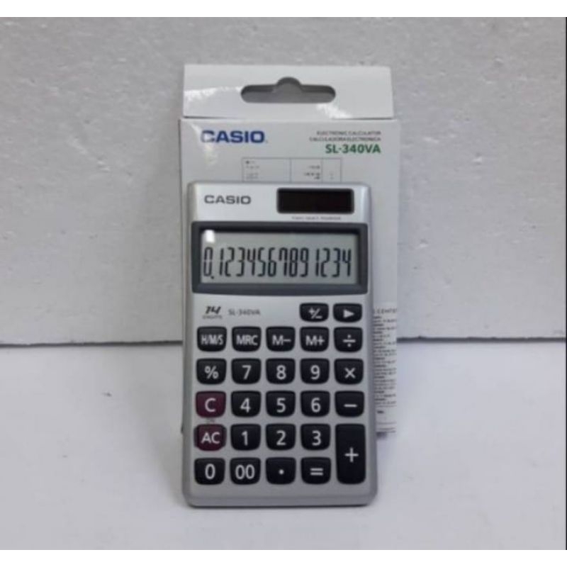 

CASIO CALKULATOR SL 340VA KALKULATOR POCKET 14 DIGIT