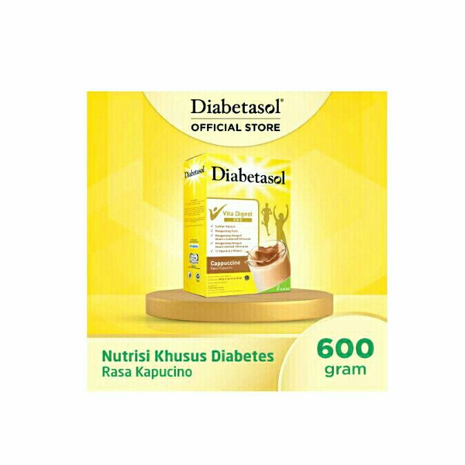 

Diabetasol susu formula khusus diabetes rasa cuppucino 600gr