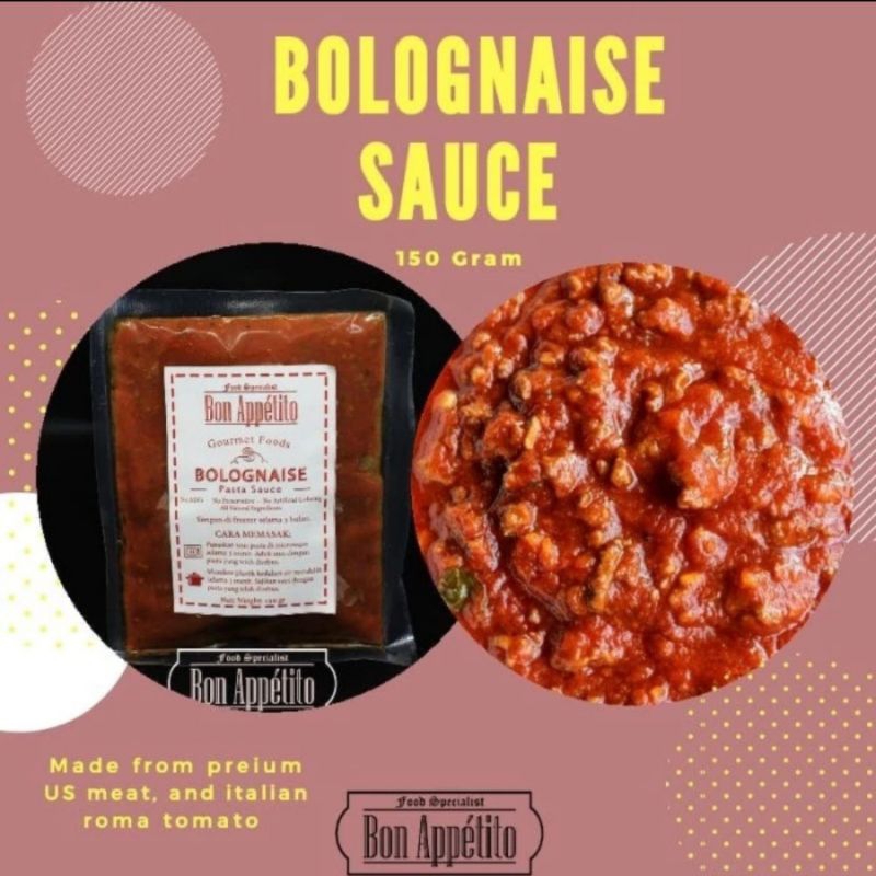 

Pasta Bolognaise Sauce / Ready to Eat / Ready to Cook / Sauce