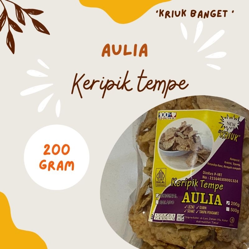 

KERIPIK TEMPE ' AULIA '