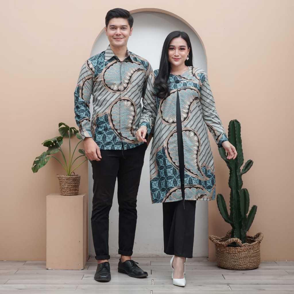 Sarimbit Baju Batik Kemeja Tunik Lagi Hits New Motif Soft Terbaru / Best Seller Produk / Gamis / Sya