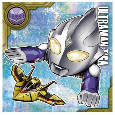 Ultraman Tiga Guts Wing Seal Wafer vol. 2 Sticker Bandai Shokugan Candy Toy