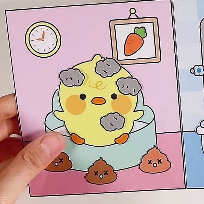 

memelihara anak ayam/paper book/handmade paper book