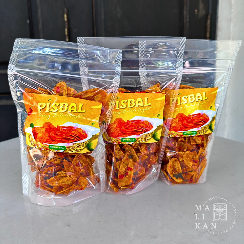 

Malikan Keripik Pisang Balado 150gr Pedas lengket Homemade