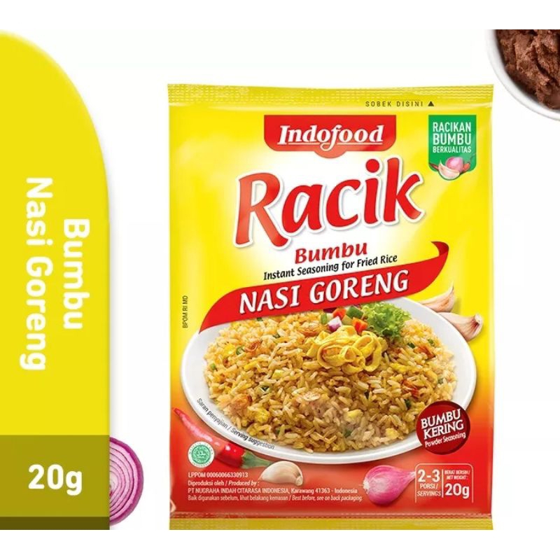 

Indofood bumbu racik nasi goreng 10 sachet