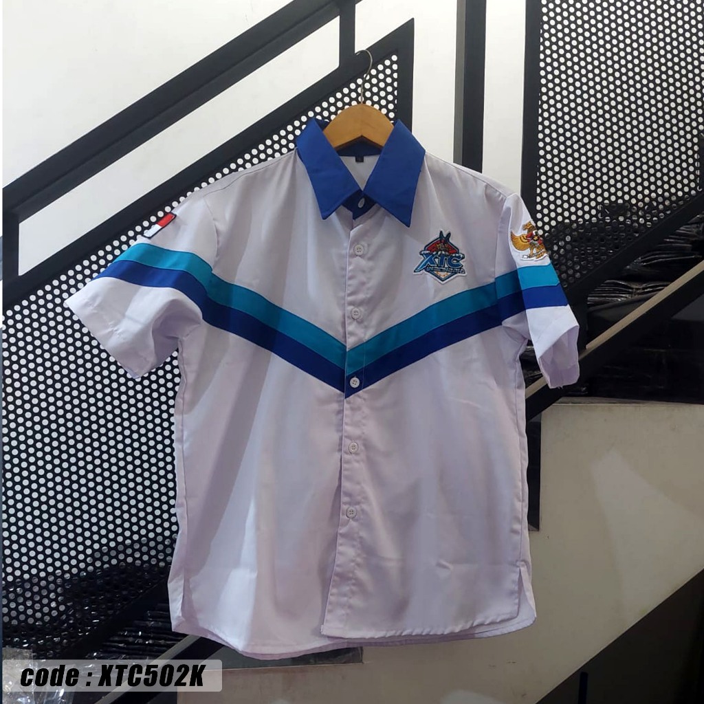 Kemeja Polet White XTC502K XTC INDONESIA Berlabel Resmi
