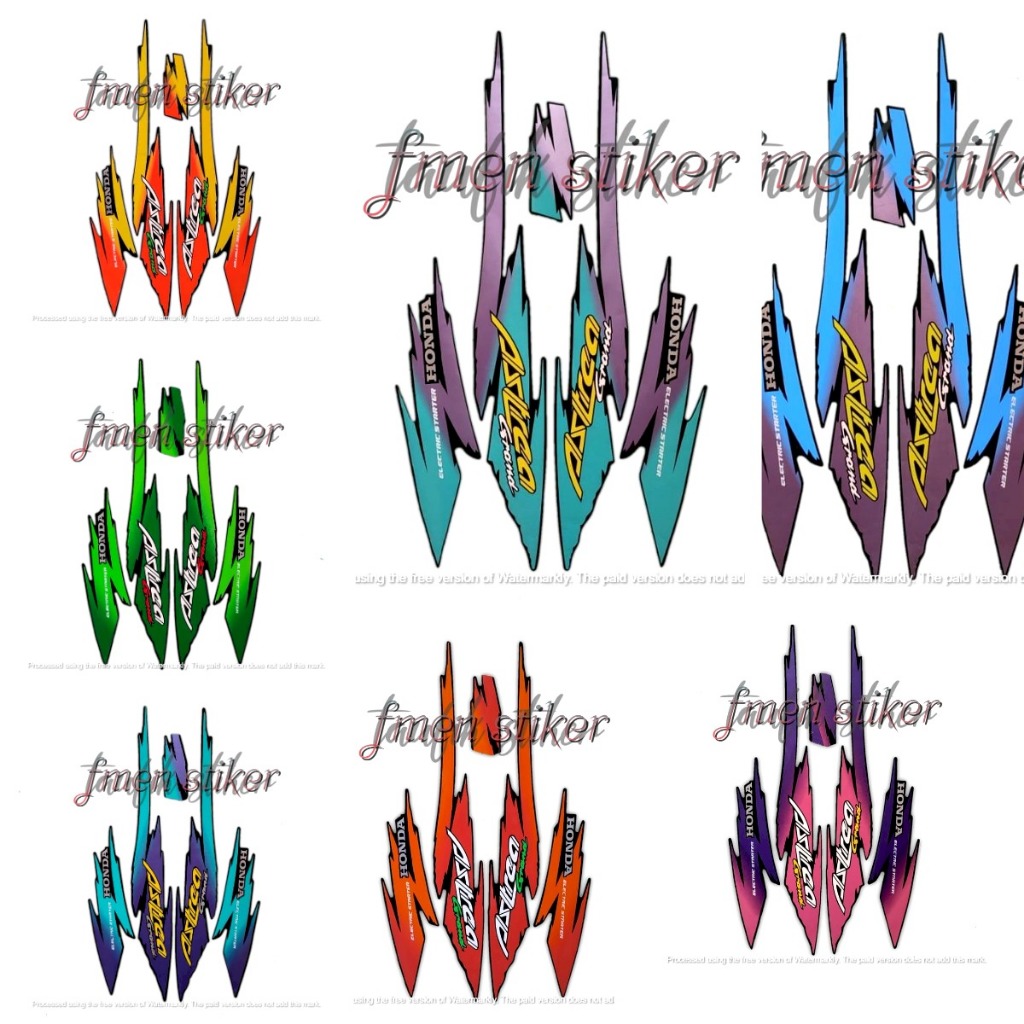 stiker lis motor honda astrea grand 1994