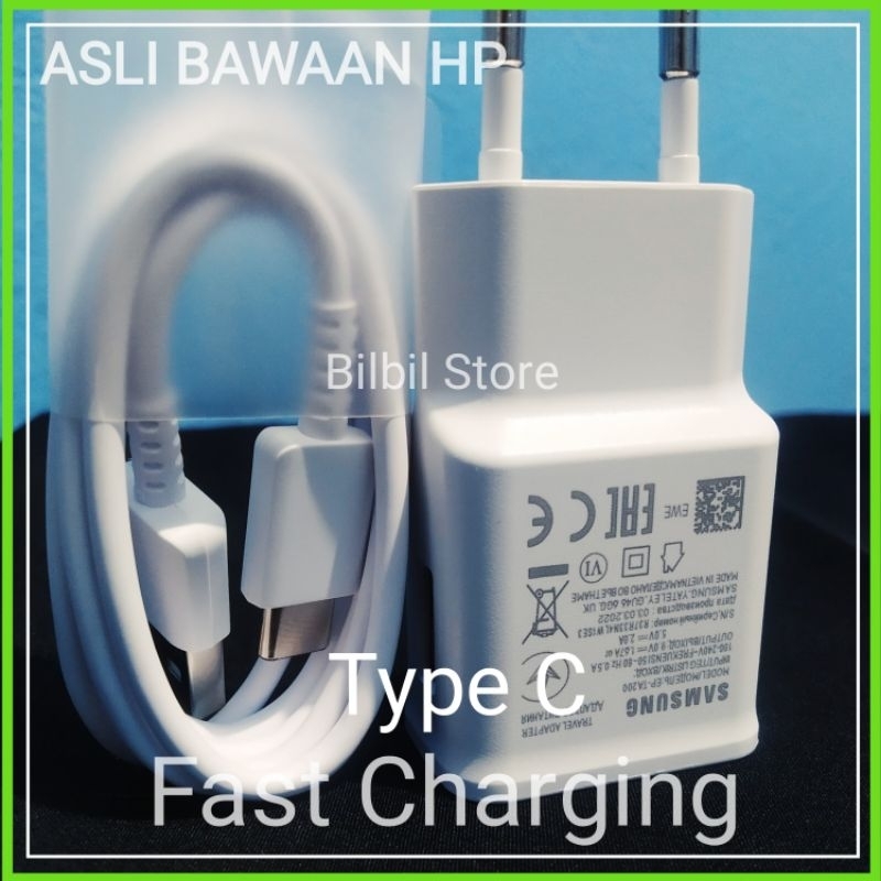 CHARGER SAMSUNG TYPE C ORIGINAL100% BAWAAN HP A11/A12 / A30/A30S/A50/M20/M21/M30/M30S original bawaa