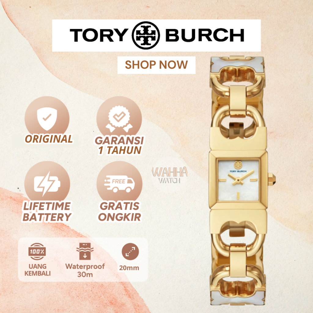 [ORIGINAL]-[COD] ✅ Jam Tangan Wanita Tory Burch TBW-5412 & TBW-5409 / TBW5412 & TBW5409 Women's Doub