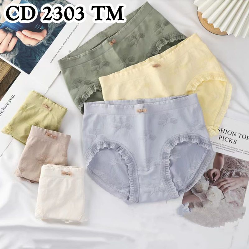 Celana dalam wanita rajut renda polos CD 2303 TM