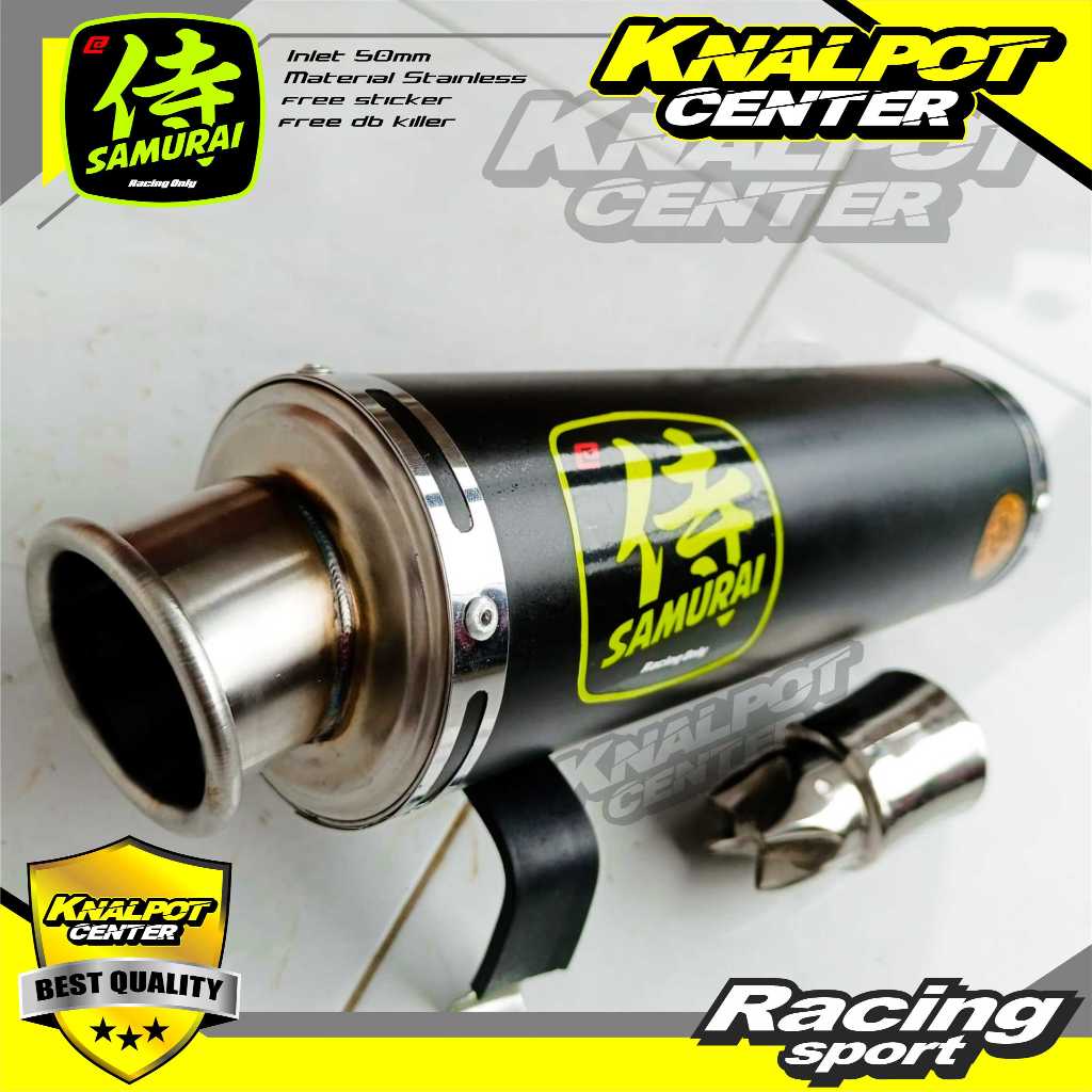 KNALPOT RACING SAMURAI ORIGINAL / DBS UNTUK SCOOPY BEAT NMAX AEROX MIO LEXI VARIO 125 VARIO 150 160 