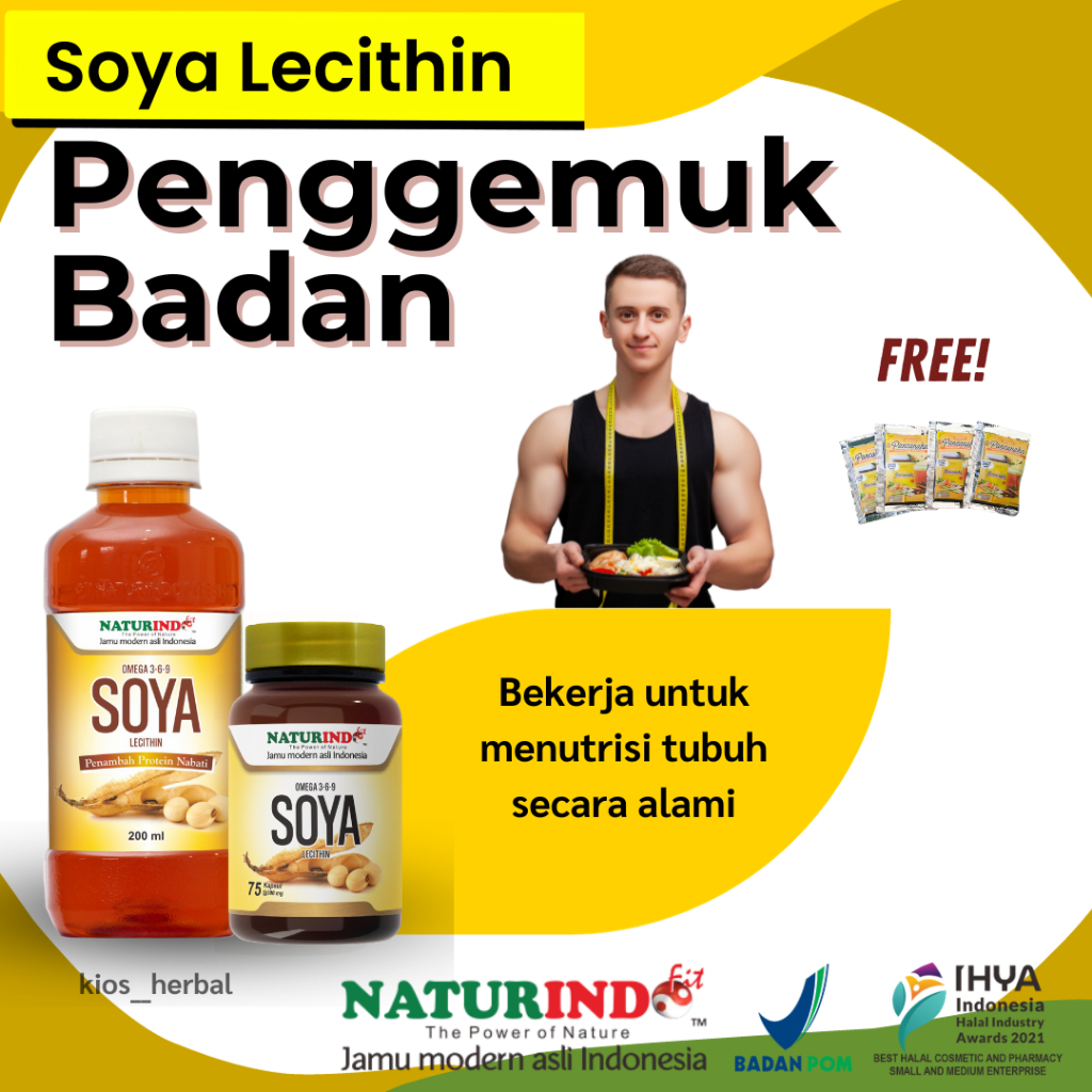 

Obat Gemuk Penggemuk Badan Herbal BPOM Tanpa Efek Samping Cacingan Penambah Nafsu Makan Omega Soya Lecithin