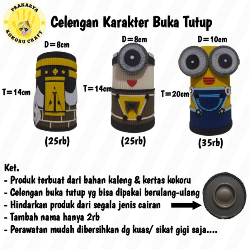 Celengan Karakter Lucu