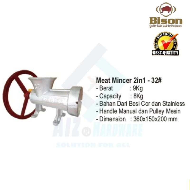 Gilingan Daging no.32 + pully bison