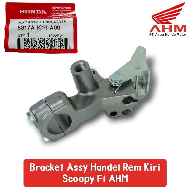 HGP 5317A-K16-A00 Bracket Assy braket breket dudukan rumah handel rem kiri set Scoopy Fi