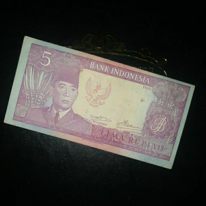 Uang Kuno Seri Sukarno Pecahan 5 Rupiah
