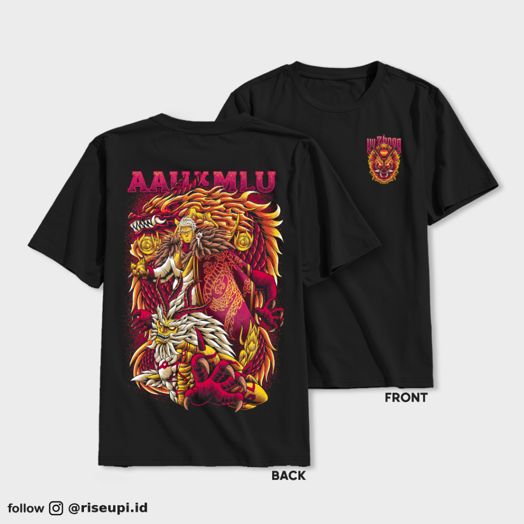 Riseupi | T-shirt mobile legends Hero Yu Zhong Skin Exorcist - Cotton Combed 30s