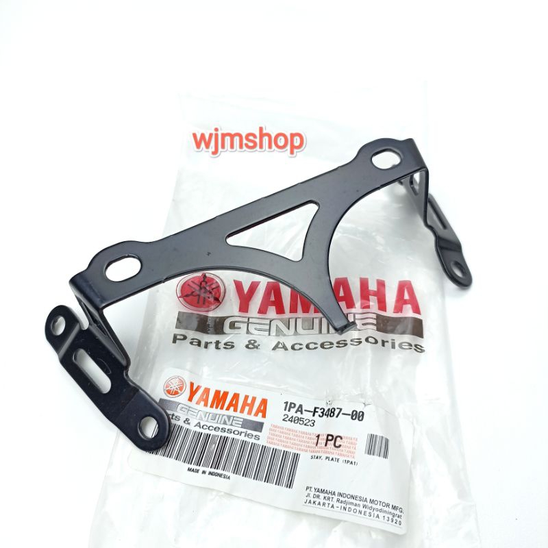 BREKET DUDUKAN PLAT NOMOR DEPAN VIXION NEW NVL 2013-2014 1PA-F3487-00 ORIGINAL YGP YAMAHA GENUINE