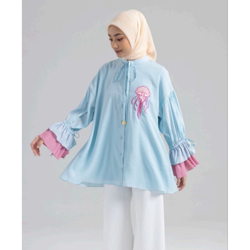 Nemus Top Riamiranda Seanergy RM Mang Moel Atasan Kemeja Blouse Ria Miranda