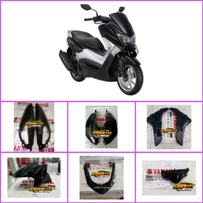 Paket Full Set Body Halus Nmax N-Max Old Lama 2015-2019 HITAM GLOSSY Asli Original Yamaha
