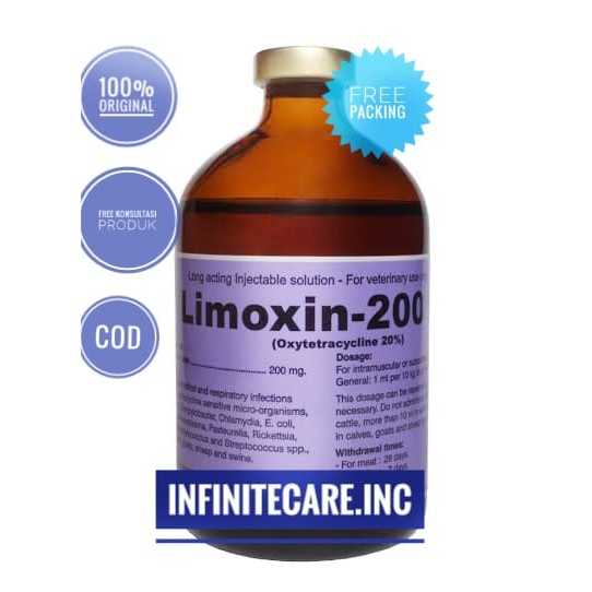 LIMOXIN 200 LA 100ml (Oxytetracycline) Antibiotik