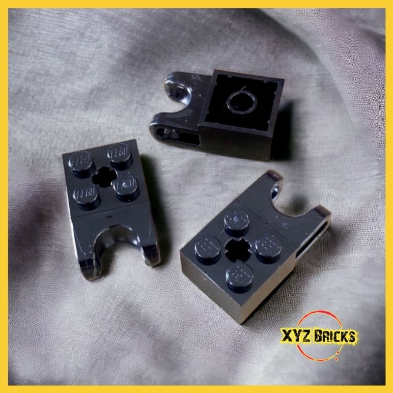 LEGO PARTS 4619763 - Brick 2x2 with Cup for Ball Black