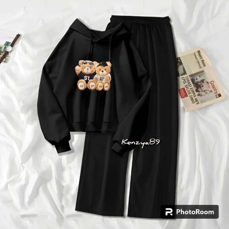 Setelan Hoodie Wanita Atau Remaja Kekinian STAY (COD)