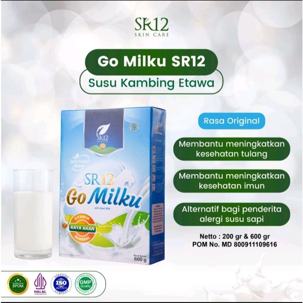 

GOMILKU SR 12 SUSU KAMBING ETAWA KUALITAS PREMIUM 600GR