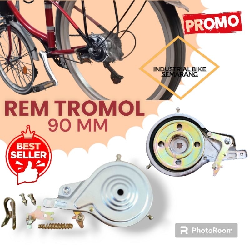 ( UKURAN 90 MM ) Rem Tromol Sepeda Mini BMX Jengki Federal Fixie Onthel Rem Teromol Terombol Pirodo 