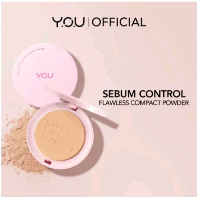 YOU - Slimpicity Flawless Compact Powder | Bedak Padat | Natural Makeup