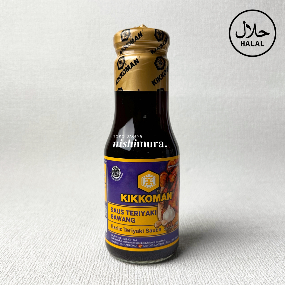 Kikkoman Garlic Teriyaki Sauce Saus Bumbu Saos Jepang Nishimura Nishimurashop